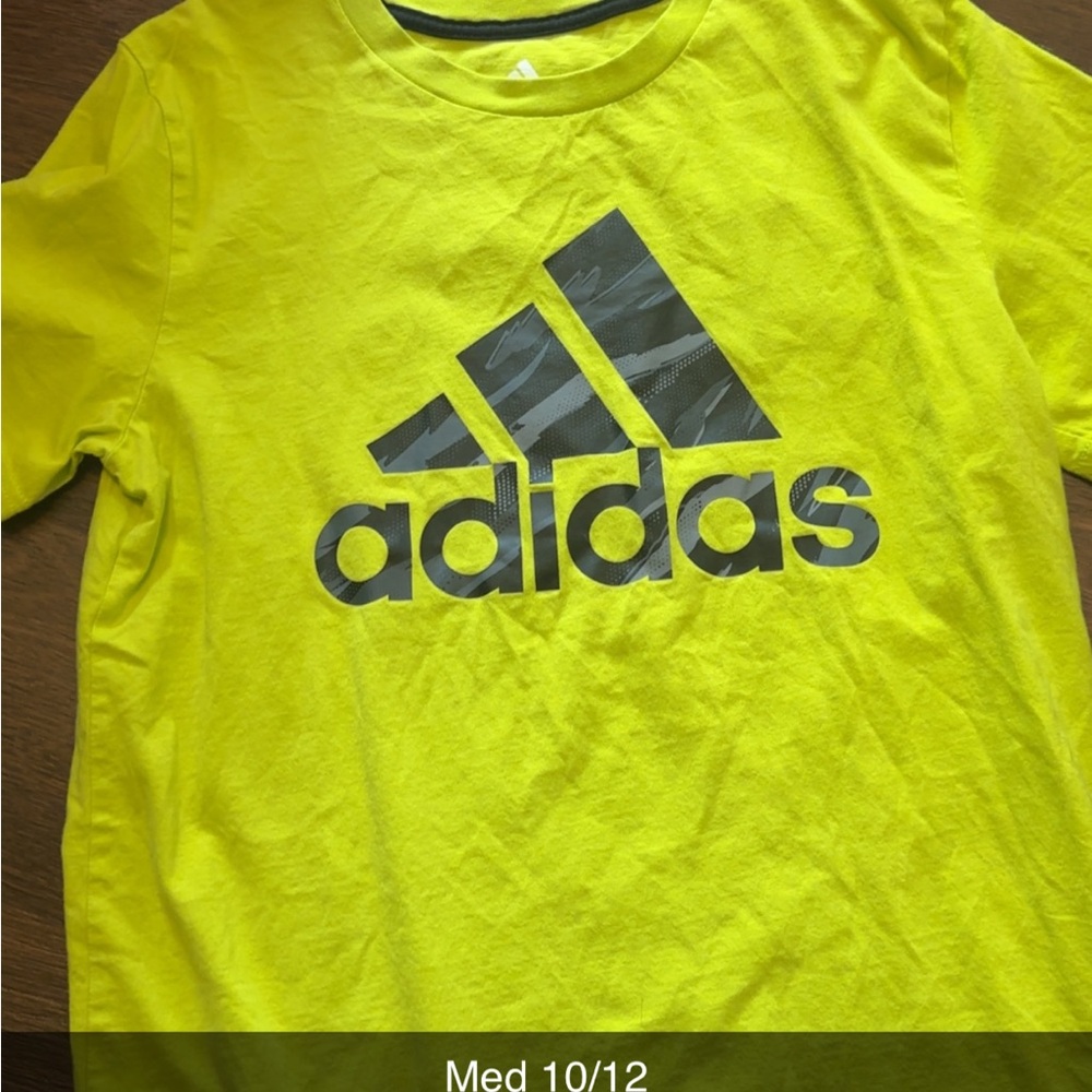 Adidas Kids Yellow Graphic T-Shirt